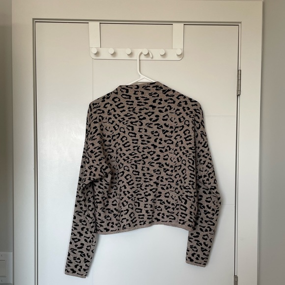 Dynamite, turtle kneck cheetah sweater. - Picture 3 of 3